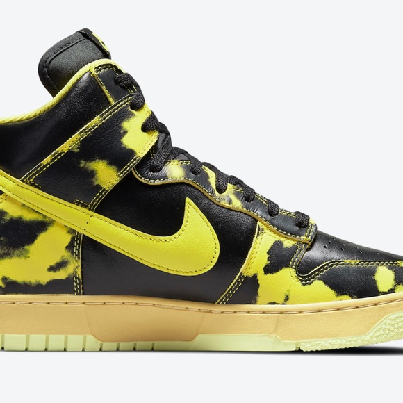 Nike Dunk High 1985 Yellow Acid Wash DD9404 001 - Picture 4 of 11